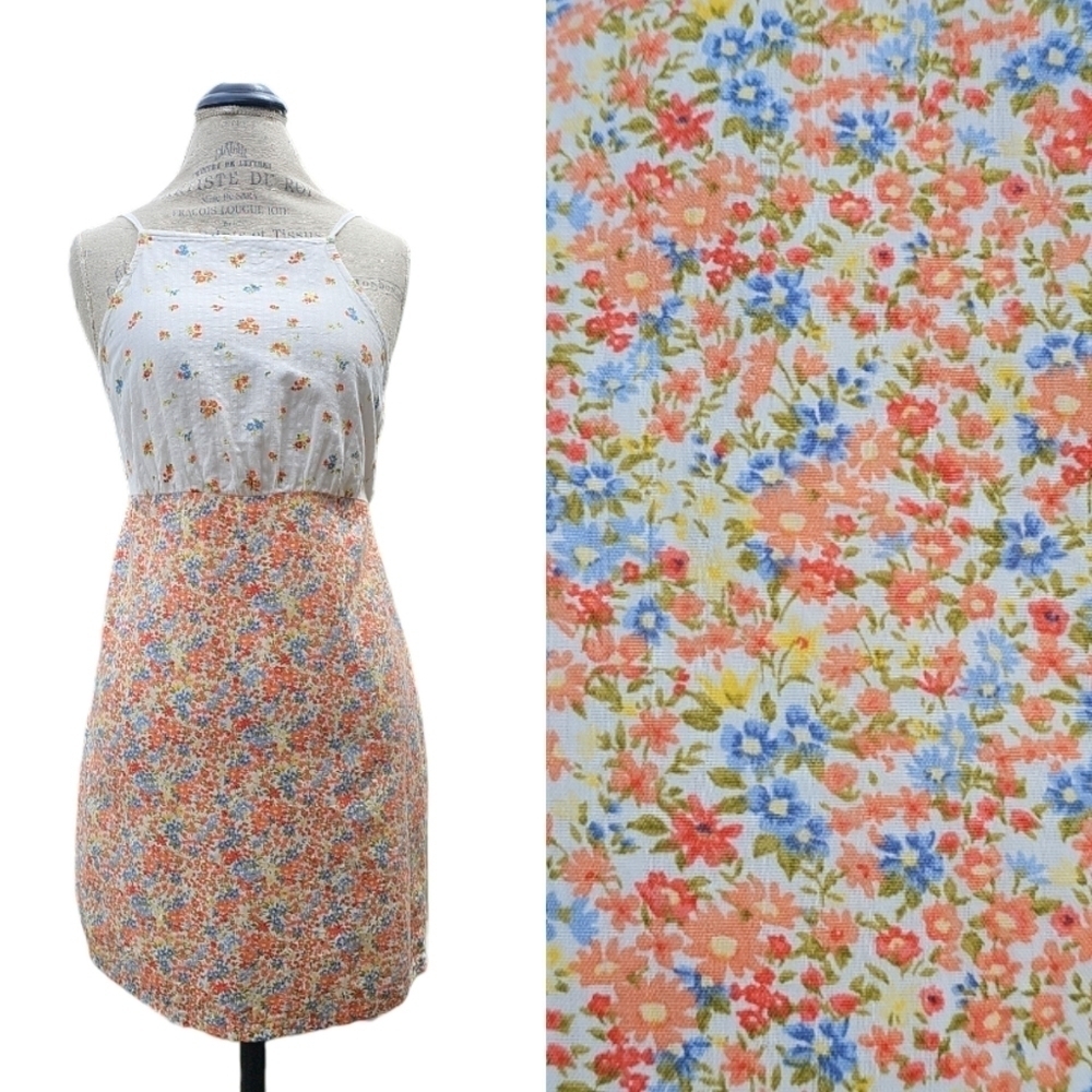 American Eagle Ditsy Floral Halter Mini Dress Size M